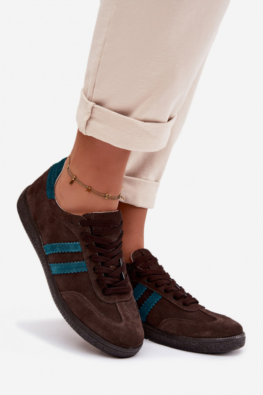 Zazoo N1068 seemisnakhsed Sellel ondal Sneakers tüüpi jalanõud Pealiste omad Czekoladosissee