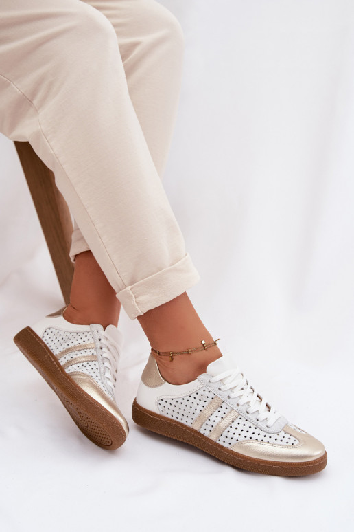 Pealhk Ažuurne Sneakers tüüpi jalanõud Pealiste omad Zazoo N1318 halli-Kuldset värvi