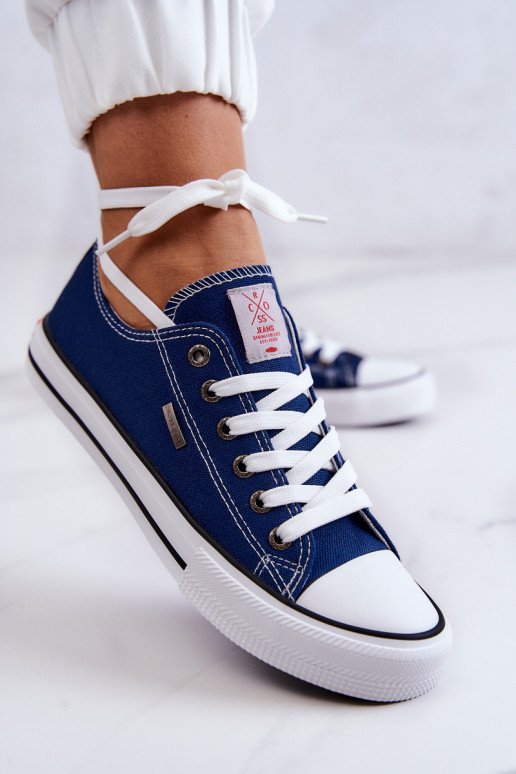 Pealiste omad Klassikalise mudeli vabaaja jalanõud Cross Jeans JJ2R4012C tumesinist värvi