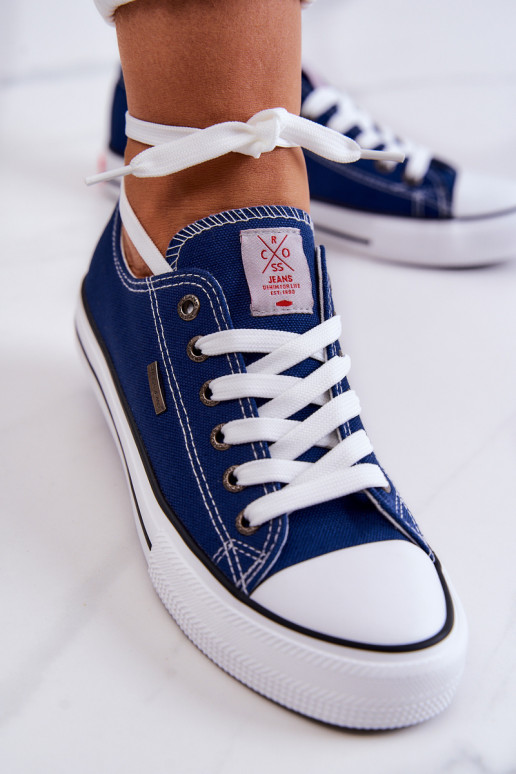 Pealiste omad Klassikalise mudeli vabaaja jalanõud Cross Jeans JJ2R4012C tumesinist värvi