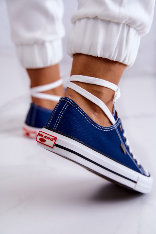 Pealiste omad Klassikalise mudeli vabaaja jalanõud Cross Jeans JJ2R4012C tumesinist värvi