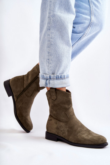 Seemisnahast saapad Rohelist värvi Fiorenz