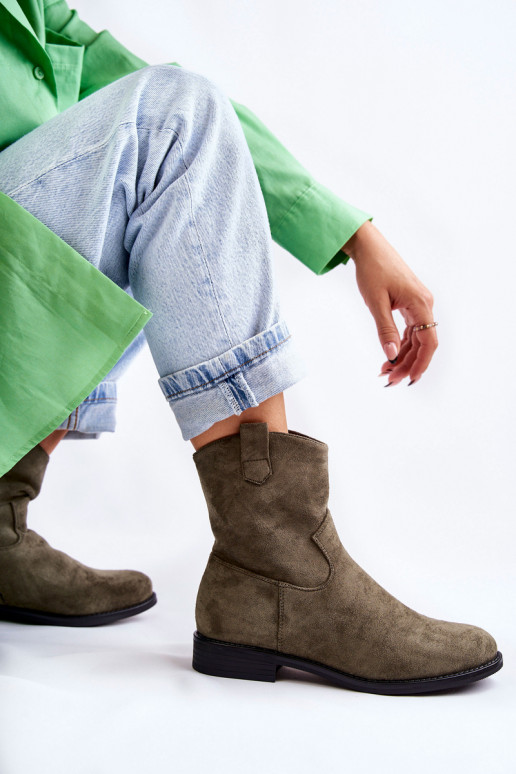 Seemisnahast saapad Rohelist värvi Fiorenz