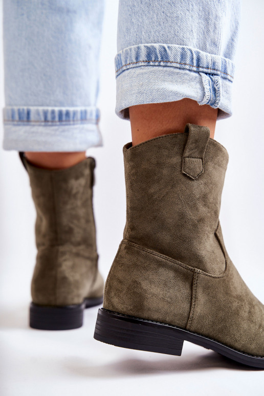 Seemisnahast saapad Rohelist värvi Fiorenz