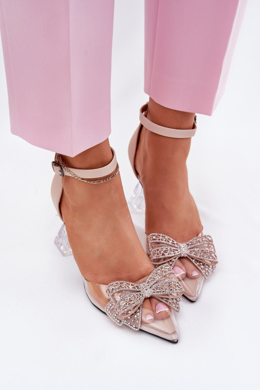 Elegantsed Kingad lipsukesega Vinceza 62212 beeži värvi