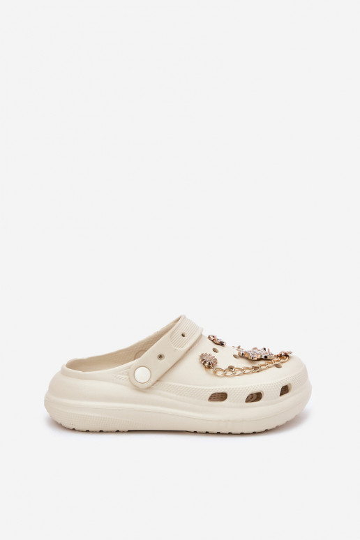 Kerged rannaplätud naiste plätudPrzypinkami beeži värvi Linaviela