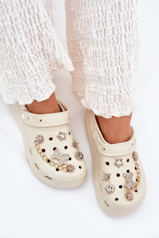 Kerged rannaplätud naiste plätudPrzypinkami beeži värvi Linaviela