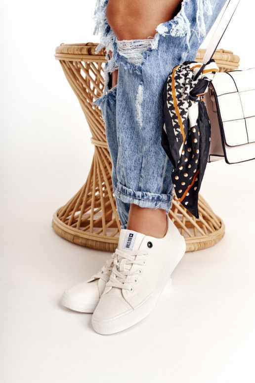 Pealiste madalad vabaaja jalanõud Big Star DD274451 valget värvi