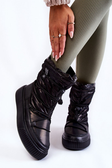 Pealiste omad voodriga nööpidega lumesaapad Big Star KK274193 msuud