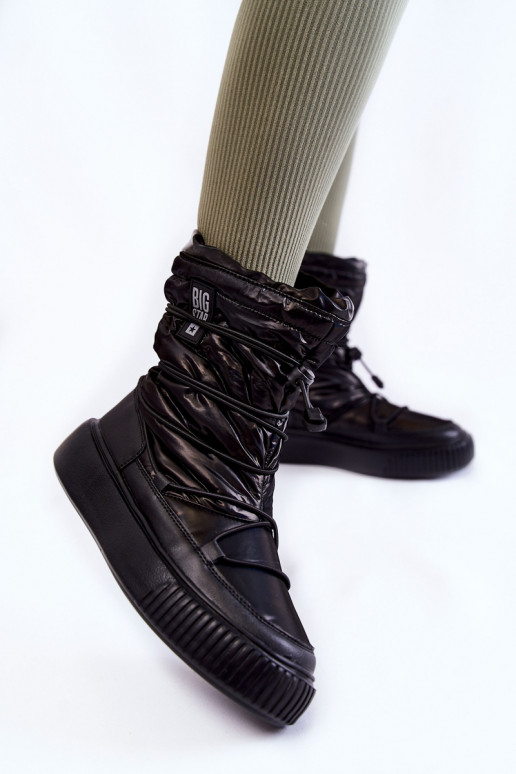 Pealiste omad voodriga nööpidega lumesaapad Big Star KK274193 msuud