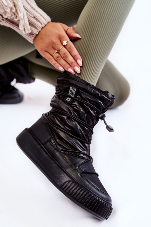 Pealiste omad voodriga nööpidega lumesaapad Big Star KK274193 msuud