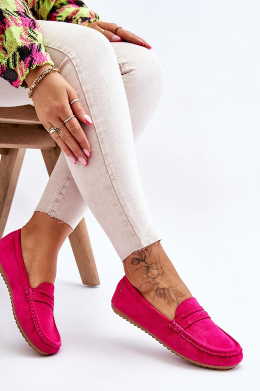 Pealiste omad Klassikalised seemisnahast mokassiinid tumeroosad värvi Ivana