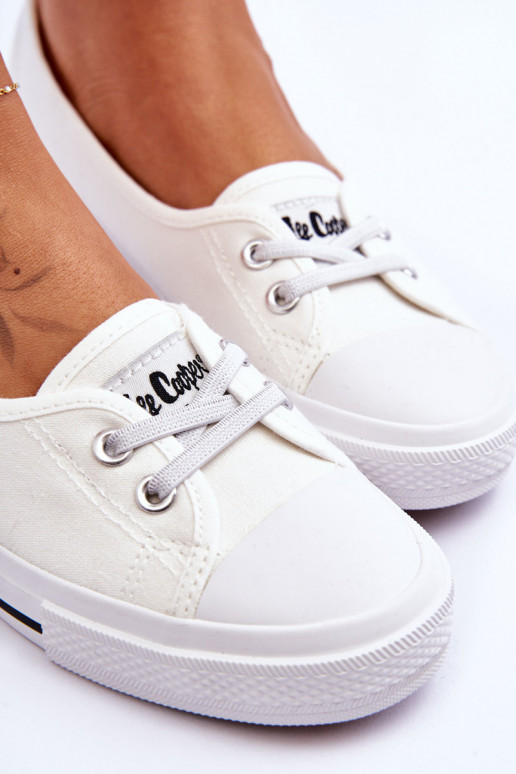 Pealistesaapad Spordijalatsid Lee Cooper LCIN-23-31-1791L valget värvi