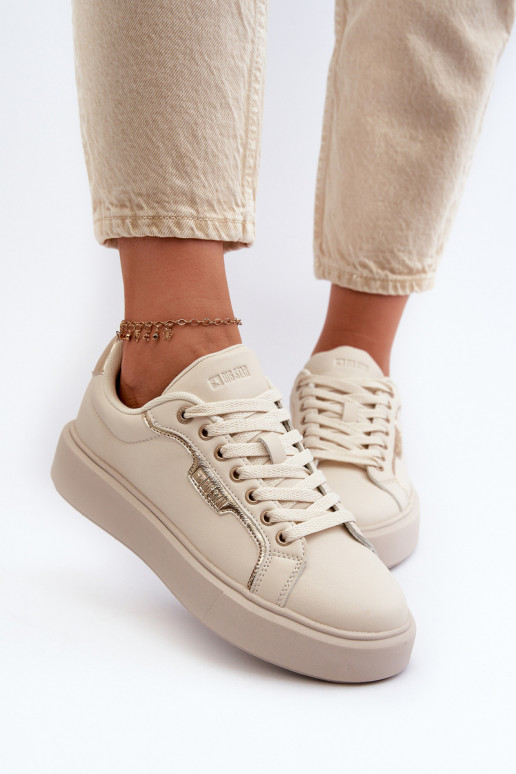 Sneakers tüüpi jalanõud Pealiste omad Big Star NN274334 Memory Foam System beeži värvi