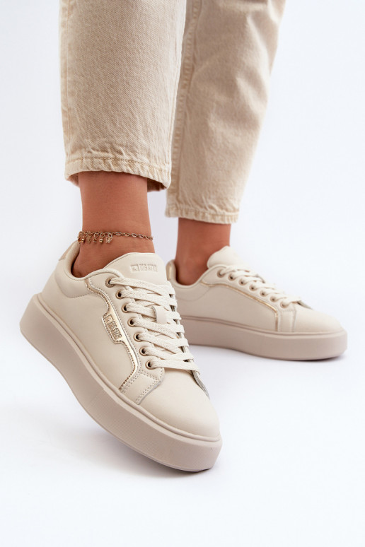 Sneakers tüüpi jalanõud Pealiste omad Big Star NN274334 Memory Foam System beeži värvi