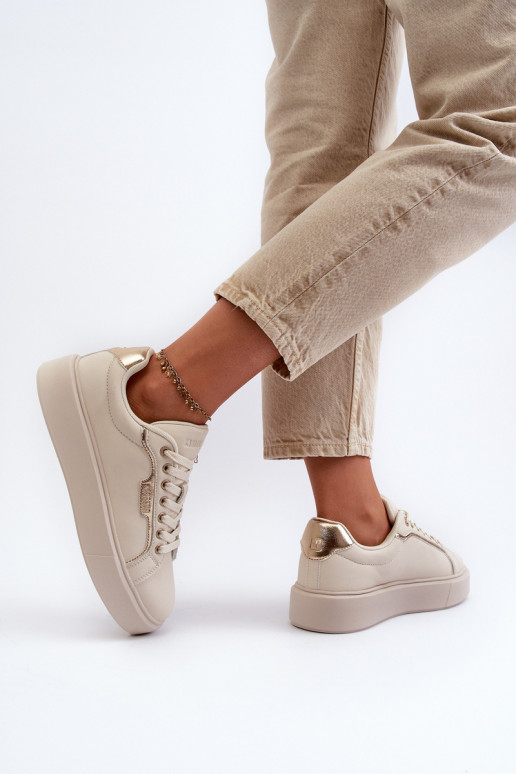 Sneakers tüüpi jalanõud Pealiste omad Big Star NN274334 Memory Foam System beeži värvi