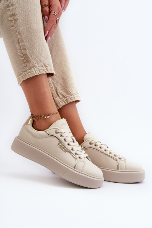 Sneakers tüüpi jalanõud Pealiste omad Big Star NN274334 Memory Foam System beeži värvi