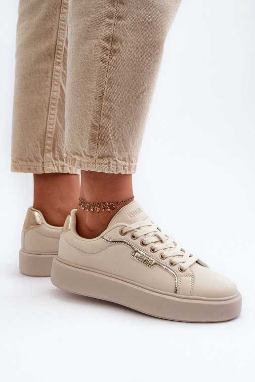 Sneakers tüüpi jalanõud Pealiste omad Big Star NN274334 Memory Foam System beeži värvi