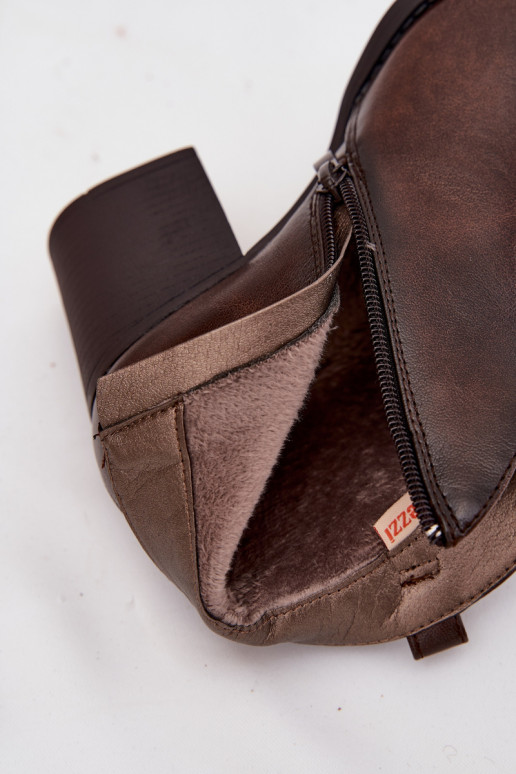 voodriga Pealiste poolsaapad eko-nahast Czekoladosissee Talienne