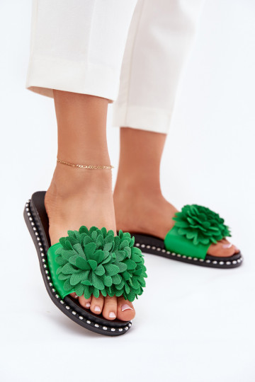 naiste plätud Ozdobione Lillami Rohelist värvi Cellanen