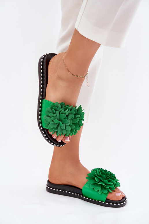 naiste plätud Ozdobione Lillami Rohelist värvi Cellanen