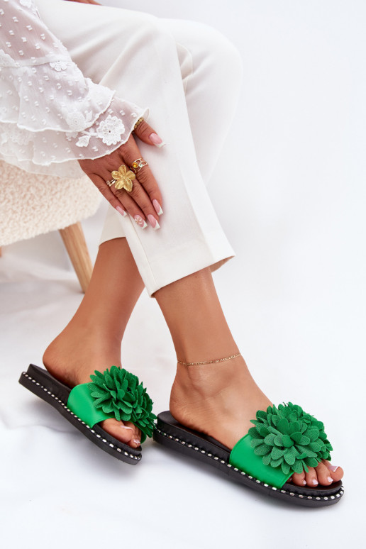 naiste plätud Ozdobione Lillami Rohelist värvi Cellanen