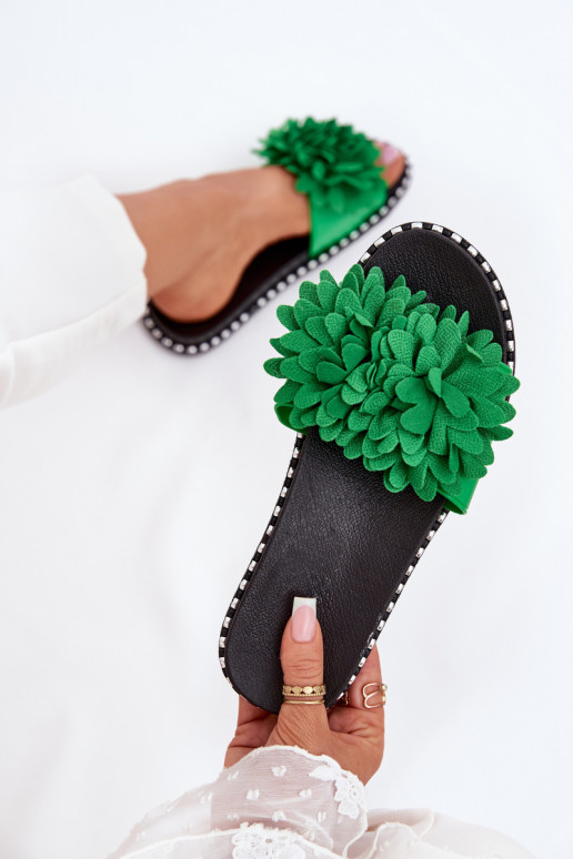 naiste plätud Ozdobione Lillami Rohelist värvi Cellanen