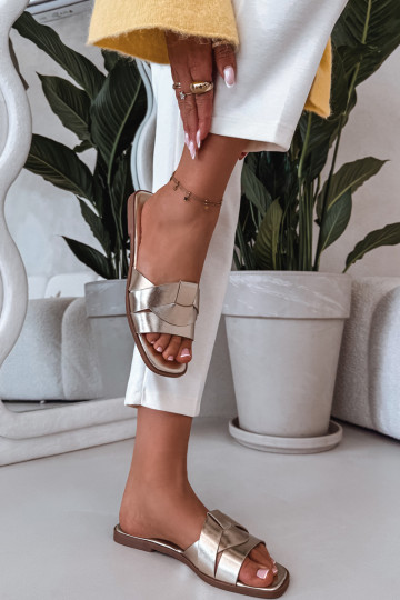 Sussid Pealiste korter Triipudega Kuldset värvi Sellel onrissae