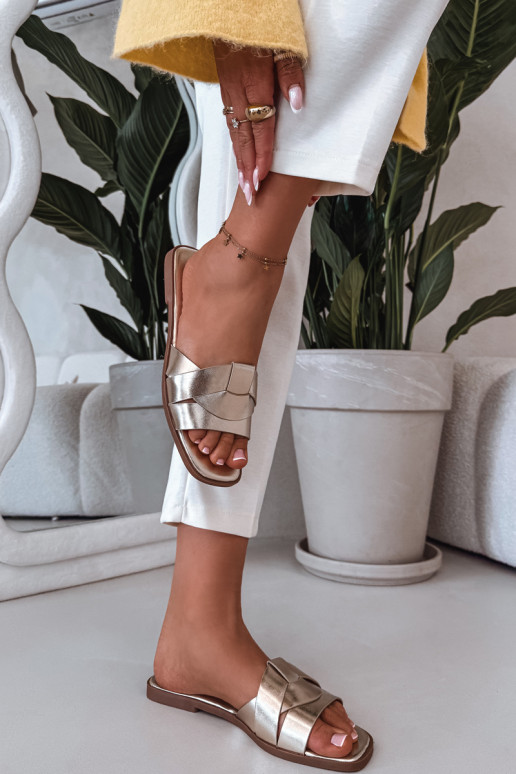 Sussid Pealiste korter Triipudega Kuldset värvi Sellel onrissae