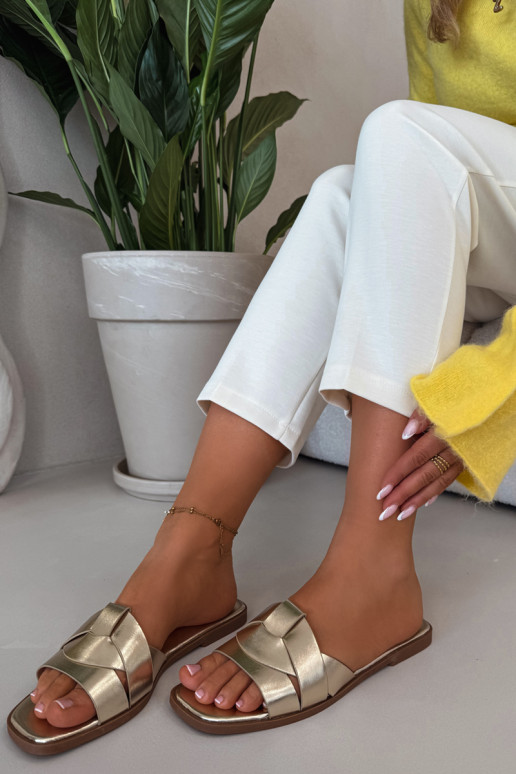 Sussid Pealiste korter Triipudega Kuldset värvi Sellel onrissae