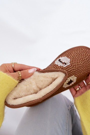 Kaunistustega Kõrge nööpidega lumesaapad Pealiste omad pruunid värvi Galivra 2