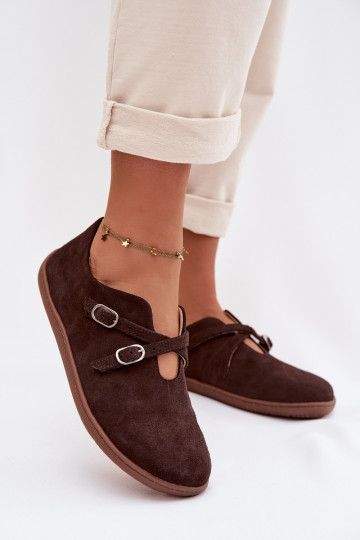 Pealhk seemisnakhsed jalatsid Barefoot Pealiste omad Triipudega Zazoo N1271 Czekoladosissee 2