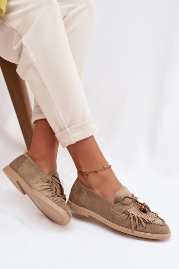 naiste mokassiinid narmastega I Korallidikami Rohelist värvi Teressa