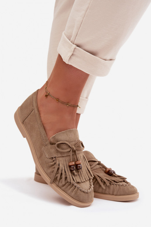 naiste mokassiinid narmastega I Korallidikami Rohelist värvi Teressa