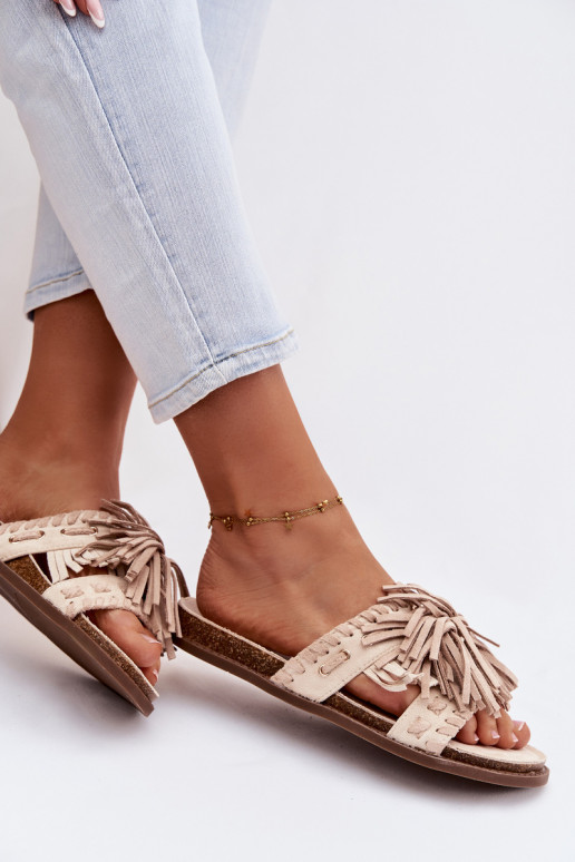 naiste plätud narmastega beeži värvi Glorinna