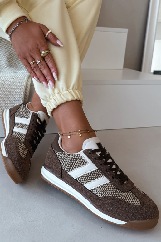 Soretta pruunid naiste spordijalatsid mudel "Sneakers"