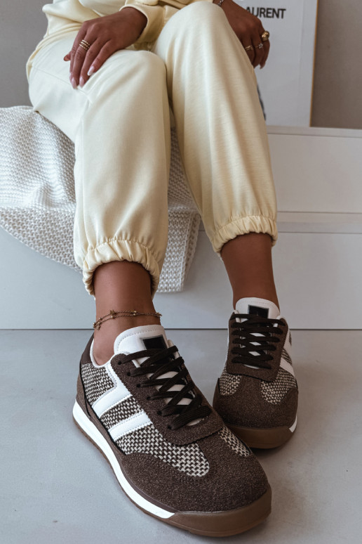 Soretta pruunid naiste spordijalatsid mudel "Sneakers"