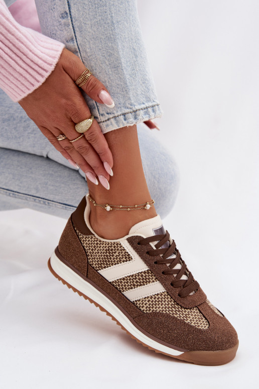 Soretta pruunid naiste spordijalatsid mudel "Sneakers"