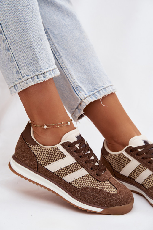 Soretta pruunid naiste spordijalatsid mudel "Sneakers"