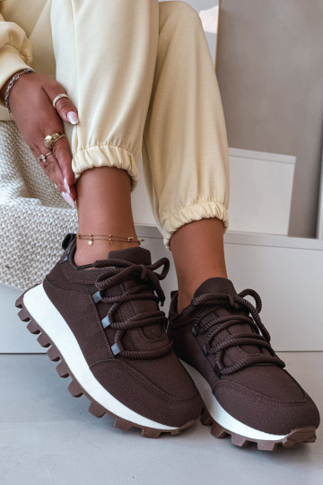 Sportlikud kingad platvormiga šokolaadivärvi Riadella 2