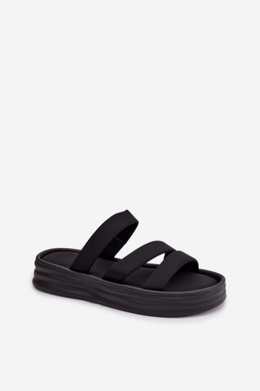 Riidest naiste plätud platvormiga Triipudega msuud Liorine