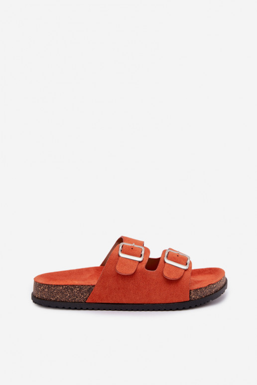 Oliena oranžid naiste sussid pandlitega