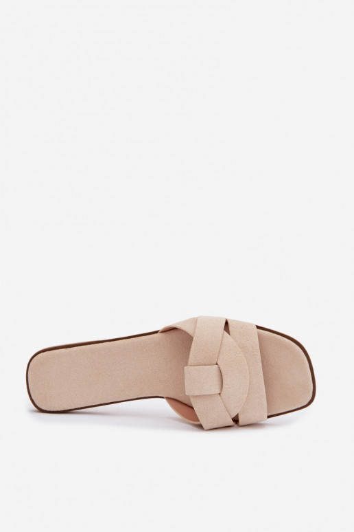 Sussid Pealiste korter Triipudega Eco Suedeosissee Elevandiluu värvi Florane