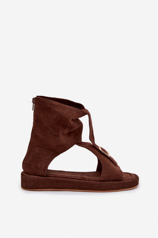 Pealistesandaalid madala säärega Czekoladosissee Coralya