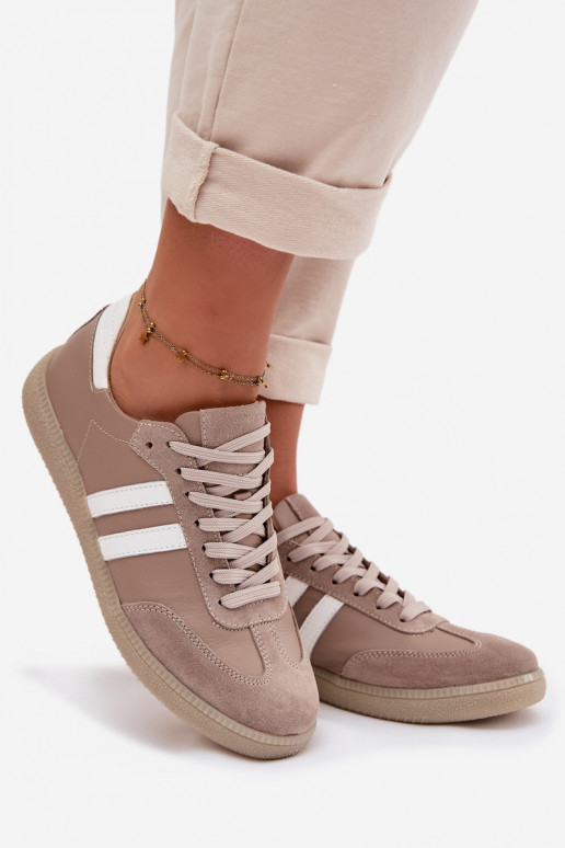 Zazoo N1068 Pealhk Sellel ondal Sneakers tüüpi jalanõud Pealiste omad beeži värvi