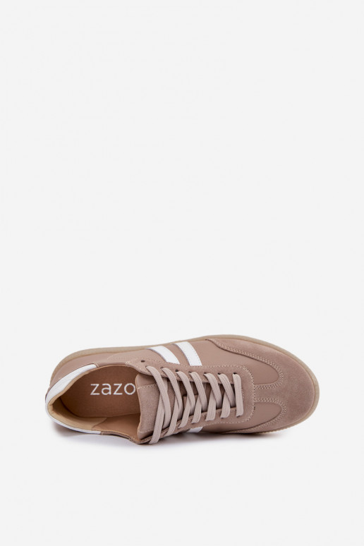 Zazoo N1068 Pealhk Sellel ondal Sneakers tüüpi jalanõud Pealiste omad beeži värvi