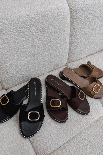 naiste plätud laiade nööridega Kuldse pandlaga pruunid värvi Selivelle 2