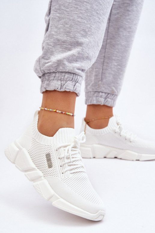 Pealiste omad Valgus Sneakers tüüpi jalanõud Memory Foam System Big Star JJ274268 valget värvi