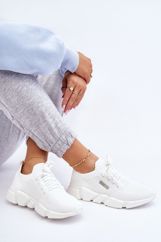 Pealiste omad Valgus Sneakers tüüpi jalanõud Memory Foam System Big Star JJ274268 valget värvi