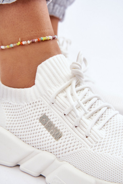 Pealiste omad Valgus Sneakers tüüpi jalanõud Memory Foam System Big Star JJ274268 valget värvi